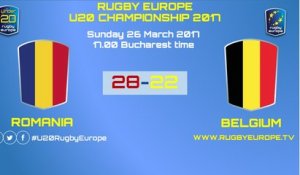 ROMANIA / BELGIUM - RUGBY EUROPE U20 CHAMPIONSHIP 2017