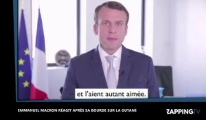 Emmanuel Macron sort de son silence après sa bourde sur la Guyane (Vidéo)
