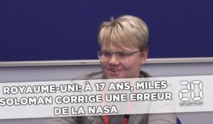 Royaume-Uni: À 17 ans, Miles Soloman corrige une erreur de la Nasa