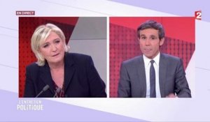 France 2 : clash au JT entre Marine Le Pen et David Pujadas