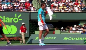 Tournoi de Miami : Le superbe amorti de Federer contre Berdych