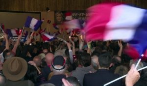 Marine Le Pen cible Macron lors d'un meeting en Eure-et-Loir