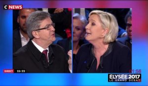 Clash entre Jean-Luc Melenchon et Marine Le Pen au sujet des crèches