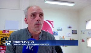 Poutou avait envie de "mettre les pieds dans le plat" sur les affaires de Fillon et Le Pen