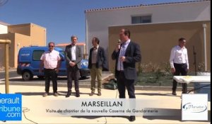 MARSEILLAN - 2017 - VISITE DE CHANTIER DE LA NOUVELLE CASERNE DE GENDARMERIE 07 AVRIL 2017