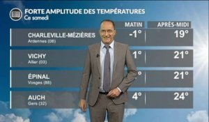 Météo samedi : =20° entre le matin et l'après-midi