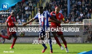 J28 : USL Dunkerque - LB Châteauroux (1-1), le résumé
