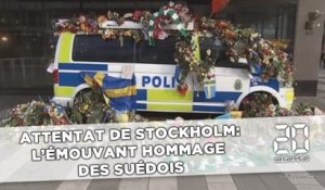 Attentat de Stockholm:  L'émouvant hommage  des Suédois