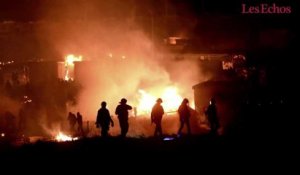 Un incendie ravage le camp de migrants de Grande-Synthe