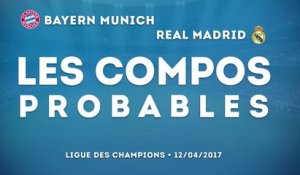 Bayern Munich - Real Madrid : les compos probables