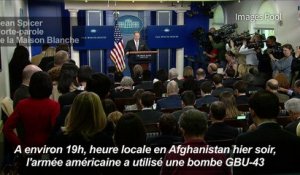 Les USA larguent "la mère de toutes les bombes" en Afghanistan