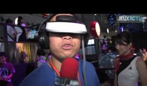 Test du casque Sony HMZ à réalité augmentée au Tokyo Game Show 2012