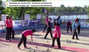 Quarts de finale, cinquième étape du Super 16 féminin, Sport Boules, Bourg-Saint-Andéol 2017