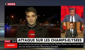 Fusillade Champs- Elysées : François Hollande s'exprime depuis l'Elysée