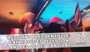 Résultat présidentielle : Entre explosion de joie et déception dans les QG  des candidats