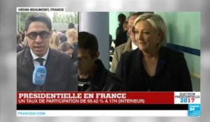 Présidentielle 2017 : "Une foule immense" au QG de Marine Le Pen
