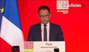 Présidentielle 2017 : Benoît Hamon «appelle à battre le FN»