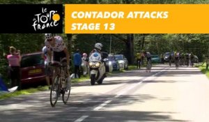 Contador attaque / attacks - Étape 13 / Stage 13 - Tour de France 2017