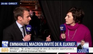 Visite surprise de Le Pen à Whirlpool: "Elle est dans la démagogie complète", dit Macron