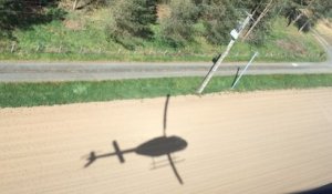 Inspection du réseau électrique en hélicoptère
