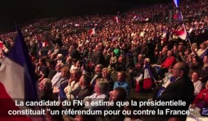A Nice, Le Pen propose de "dompter la mondialisation"