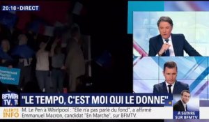 Ruth Elkrief donne une poignée de main controversée à Emmanuel Macron lors de son meeting à Amiens
