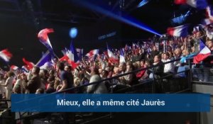 À Nice, Marine Le Pen prône Jean Jaurès et l'idée européenne