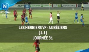 J31 - Les Herbiers VF - AS Béziers (1-1), le résumé