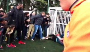 Quand Emmanuel Macron joue au foot à Sarcelles