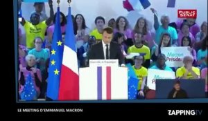 Emmanuel Macron : Ségolène Royal présente au meeting du candidat (vidéo)