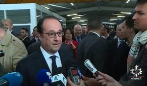 François Hollande espère que Macron obtiendra un score "le plus élevé" possible