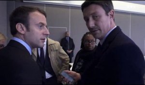 L'avoinée de Macron à son équipe pendant la visite de Whirlpool