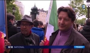E. Macron/F. Hollande : côte à côte pour les commémorations du 8 mai