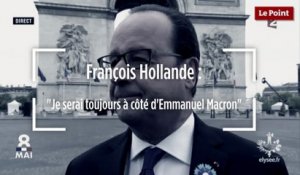 François Hollande à propos d'Emmanuel Macron : "Je serai toujours à côté de lui"