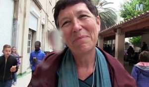 Solidarité de l'école des Accoules à Marseille pour une famille roms