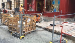 L'avancement des travaux de rénovation rue des Minimes