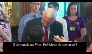 Un enfant exige en direct des excuses du vice-président des Etats-Unis (vidéo)