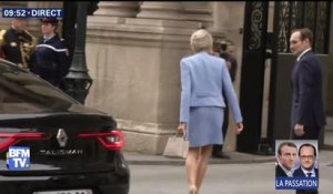 L'arrivée de Brigitte Macron