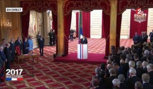 Emmanuel Macron veut "rendre aux Français leur confiance en eux" : revivez son discours d'investiture