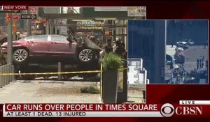 CBS NEWS: New York: Un véhicule fonce dans la foule sur Times Square - Il y aurait un mort et au moins 10 blessés
