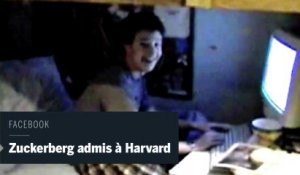 Les images de Mark Zuckerberg apprenant son admission à Harvard