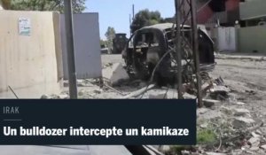 L'interception spectaculaire d'un véhicule piégé par un bulldozer en Irak