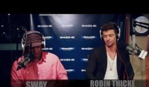 Robin Thicke Digs into Sway in the Morning's Mystery Sack & Says Illuminati is Real