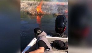 Une belle façon d'éteindre un feu