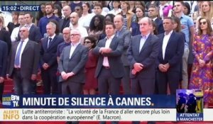 Minute de silence à Cannes après l'attentat de Manchester