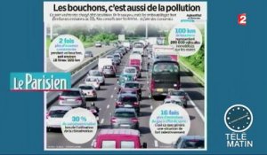 Les embouteillages provoquent beaucoup de pollution