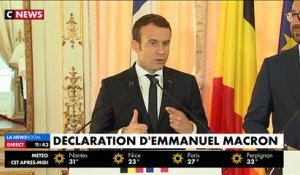 Le premier ministre belge reçoit Emmanuel Macron