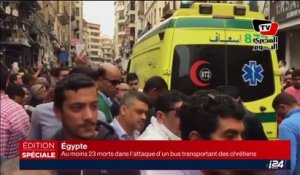 Egypte: Une attaque d'un bus transportant des chrétiens fait au moins 23 morts