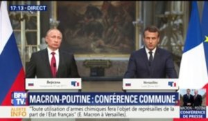 Macron a "rappelé" à Poutine "l'importance pour la France du respect des personnes et des minorités"