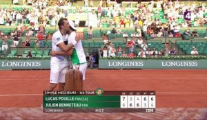 Roland-Garros 2017 : Victoire historique pour Pouille ! (7-6, 3-6, 4-6, 6-3, 6-4)